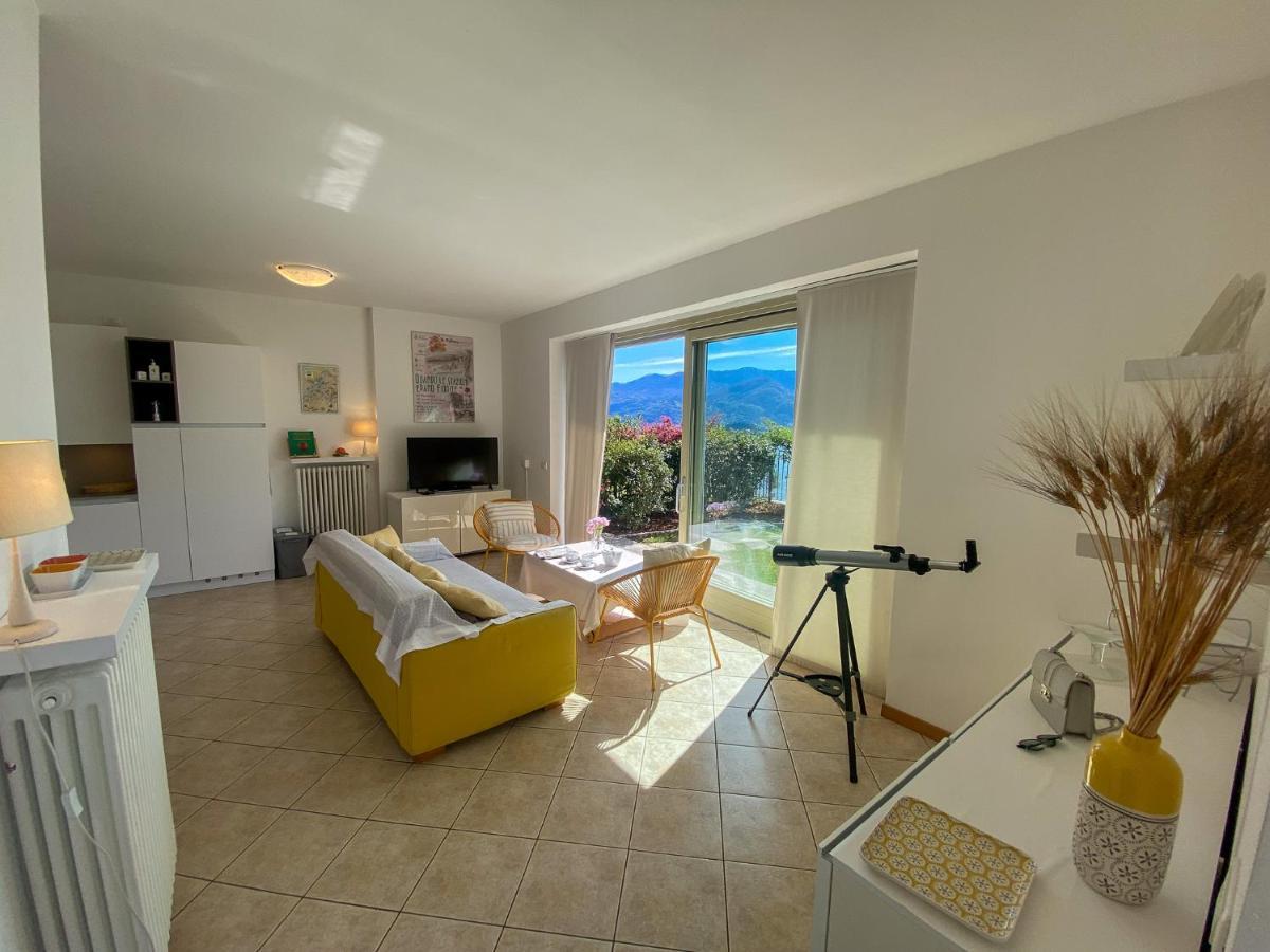 Vista Paradiso I - Garten Ferienwohnung Perledo Esterno foto